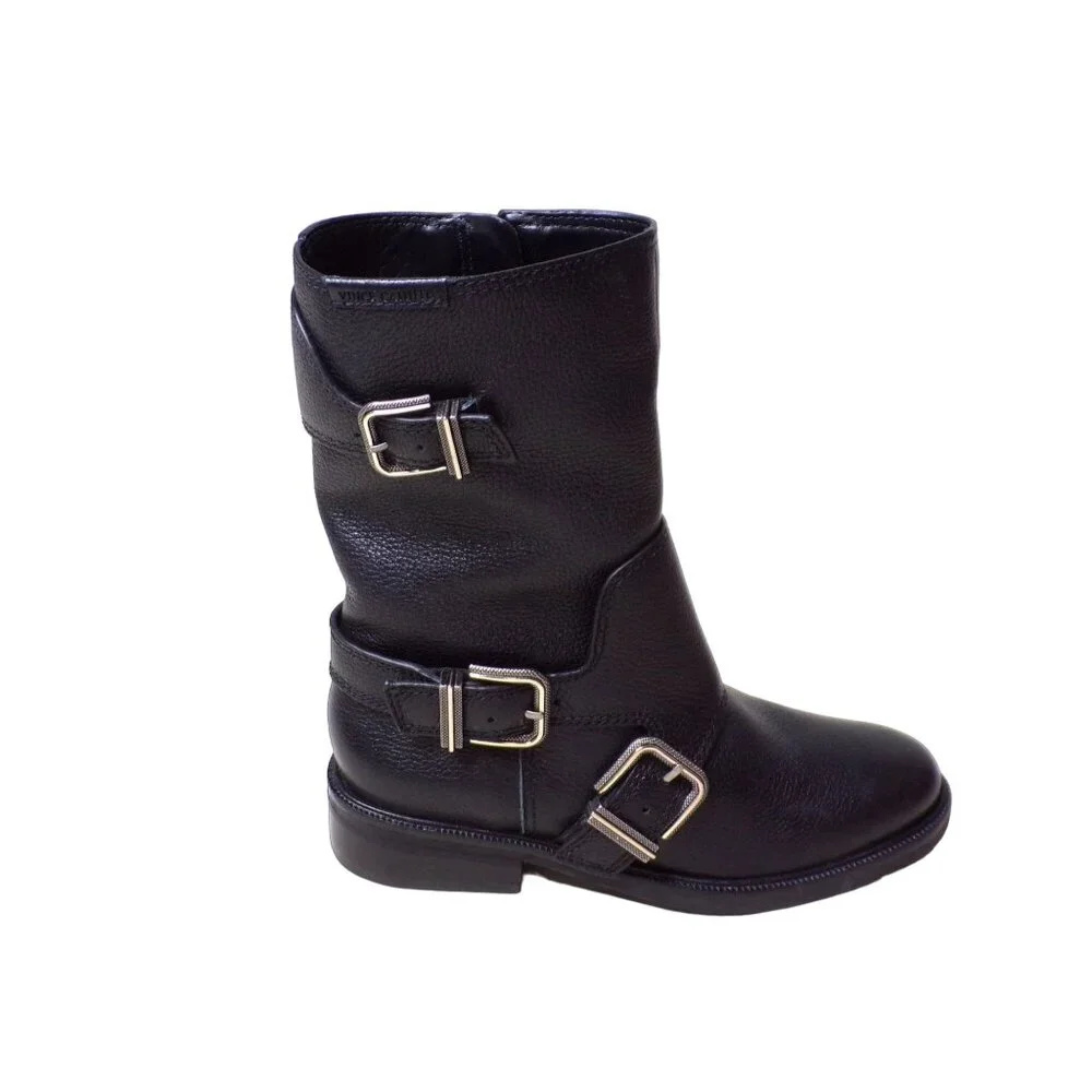 🆕 VINCE CAMUTO Alicenta Moto Bootie Boots 36, 5.5 Black - Picture 9 of 13